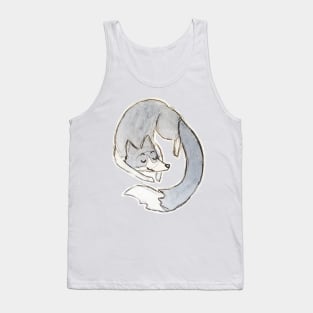 border collie sleeping dog Tank Top